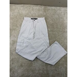 Vintage Levi Silver Tab Cargo Pants Khakis Mens 26x29 Beige Baggy Fit Y2K